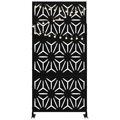 Elevens Privacy Screen Outdoor Decorative Panels Planter Wall Metal Fence Panels Modern Privacy Screen Fence Free Standing