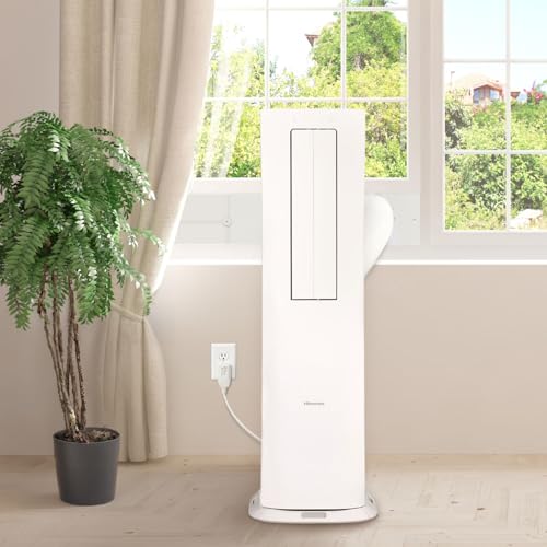 Hisense 8,000 BTU Portable Inverter Air Conditioner with Dehumidifier, Quiet Operation & Dual Hose Design, AC Heater Combo Unit for Room in White - Image 10