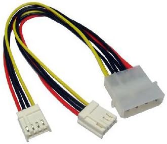 Cable-Tex Molex to 2 x Floppy Drive FDD Power Splitter Cable