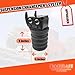 SSR-146-47 Rear Suspension Enhancement Black | Bump Stop Fit for Ford F-150 2/4WD (2019-2023) excluding Raptor models | Rear Suspension Helper Springs