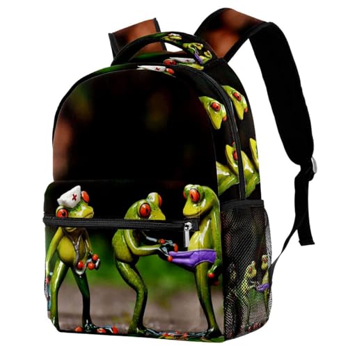 Sac à dos d'école grenouilles aux yeux rouges, un cadeau idéal pour ados