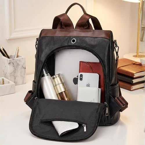 Image of VISMIINTREND Backpack for Women | Stylish Vegan Leather Backpack Bags for Women | College Bag for Girls | Office, Travel & Daily Use | Trendy Women Backpack | Gift for Wife, Sister & Friend