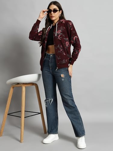 Image of eKools Women's Fleece Fullsleeves Jacket (Flee02)