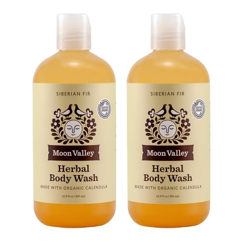 Gel douche hydratant Moon Valley Organics aux huiles essentielles de sapin
