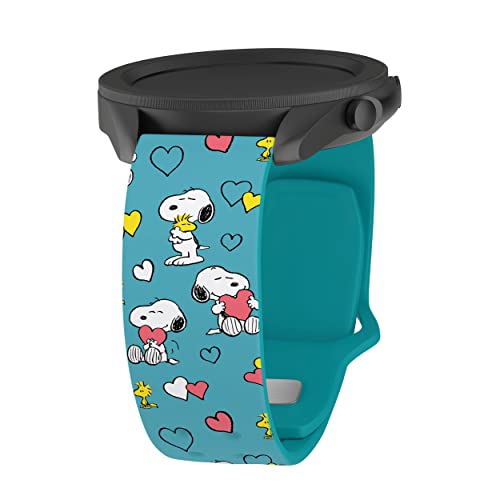 Affinity Bands Peanuts Valentines HD Watch Band Compatible with Samsung Galaxy Watch (20mm Short BFFs)