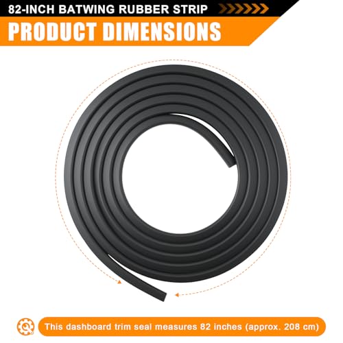 Image of 82-inch Batwing Inner Fairing Seal Strip Fits for 1996-2013 for Harley | 82 inch; fits Harley-Davidson Street Glide Electra Glide 1996-2013 Street Glide, Electra Glide FLHX FLHTC; blocks wind dust water