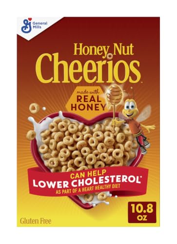 Cheerios Honey Nut Breakfast Cereal, Heart...