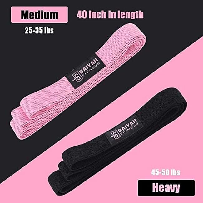 Long Resistance Bands, Fabric Resistance Bands Stretch Bands for Exercise Bands Resistance Bands Set Elastic Resistance Bands for Working Out Women Resistance Bands for Physical Therapy