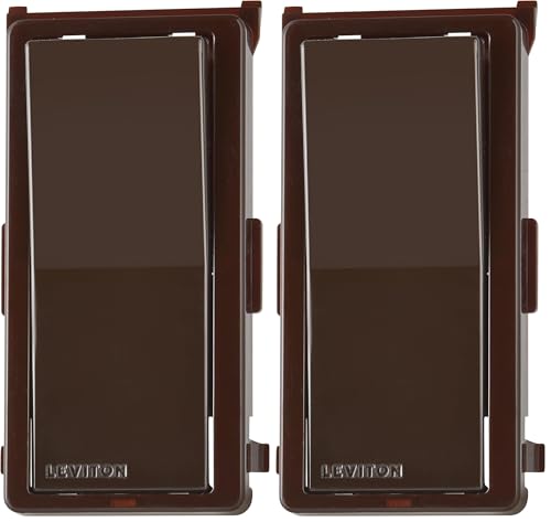 Image of Leviton DDKIT-SB Decora Digital /Decora Smart Switch Color Change Kit, Brown (Pack of 2)