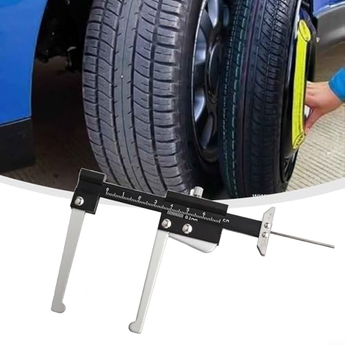 Calibrador de espesor de forro de freno de 60 mm en acero inoxidable para medición de desgaste de rotor de freno de disco, herramienta automotriz miniatura 7