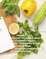 Coloring Juicy roots veggies of farm for kids: Juicy Roots Vegetables for kids learning..... B0F5NZ7HMS Book Cover
