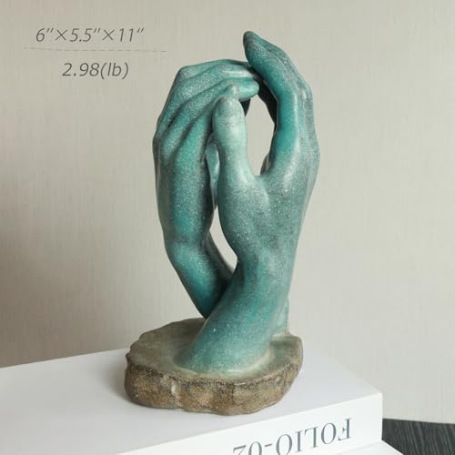 Escultura Rodin Mano de Dios en Cerámica 11" miniatura 2