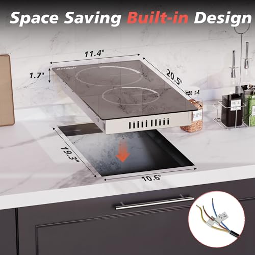 Image of 2 Burner Electric Cooktop 220V 3000W