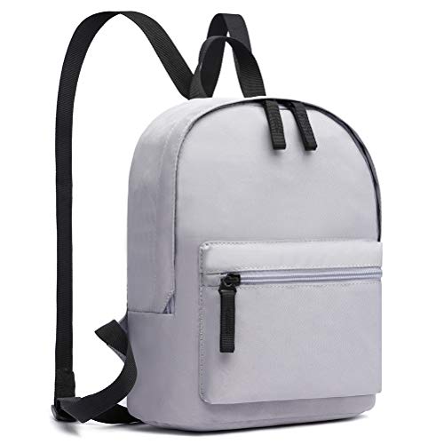 HaloVa Backpack, Women's Shoulders Bag, Mini Cute Daypack Purse with Headphone Jack, Gray