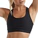 Hanes Sport Women's Compression Racerback Sports Bra,Black,Small