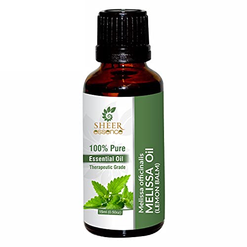 Melissa (Lemon Balm) Oil (Melissa Officinalis) Essential Oil 100% Pure Natural Undiluted Uncut Therapeutic Grade Oil 0.33 FL.OZ