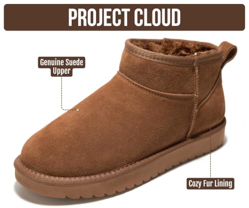 Image of Project Cloud Genuine Leather Ankle Boots for Women - Water Resistant with Memory Foam Insole Winter Boots - Trending Shoes & Comfortable Women's Ankle Boots (Hippy)