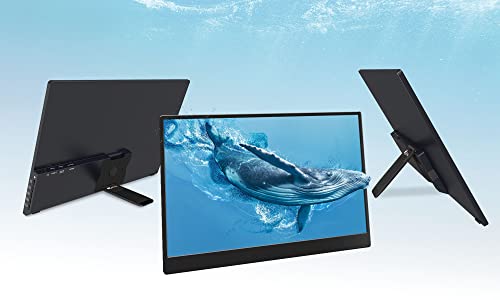 Image of Gechic M161H 16.1 inch 1080P Portable Monitor - Rear Port Laptop /Macbook, HDMI USB-C, Frameless, VESA Mount, Tripod, Eyecare Gaming, Xbox /PS5 /Switch, Vertical Stacked Dual Screens, Travel Monitor