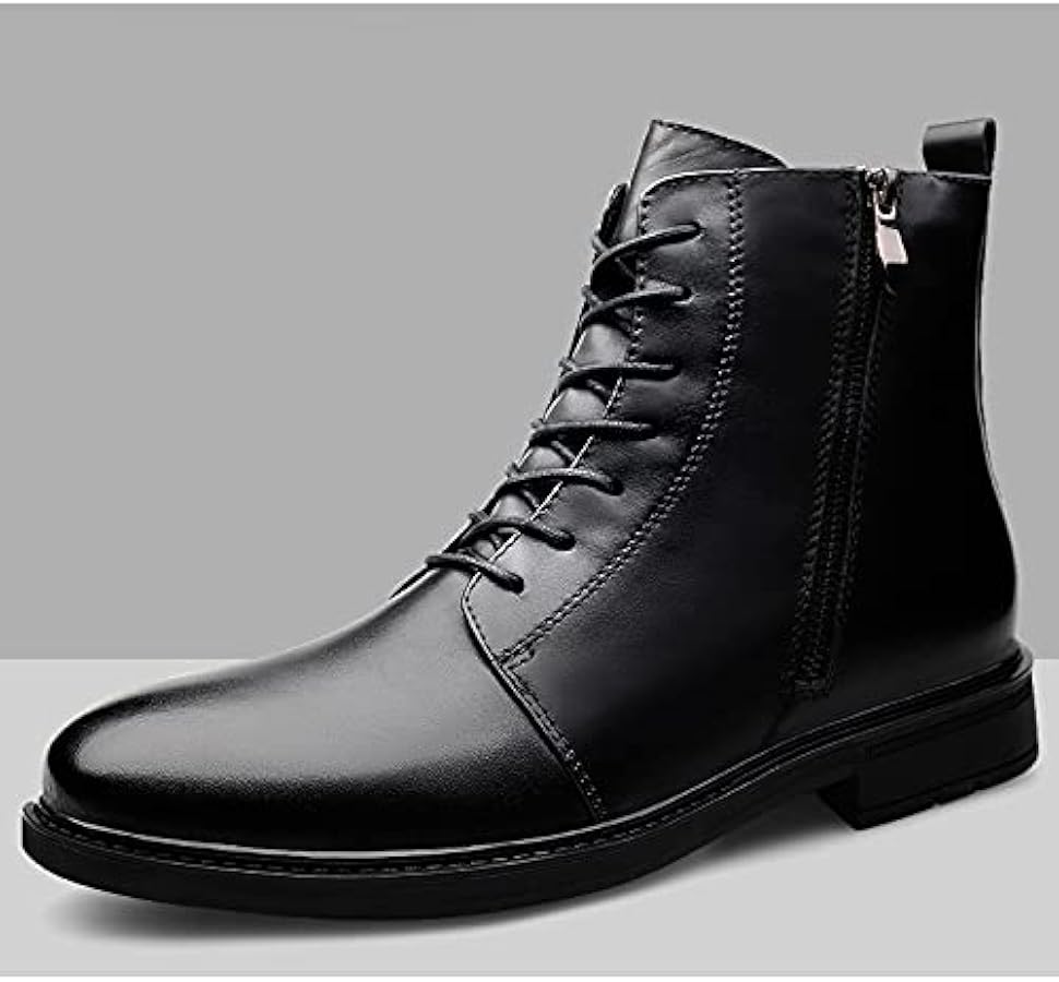 BnAnCuBuHu Men's Chelsea Chukka Boots Cowhide Mountaineering