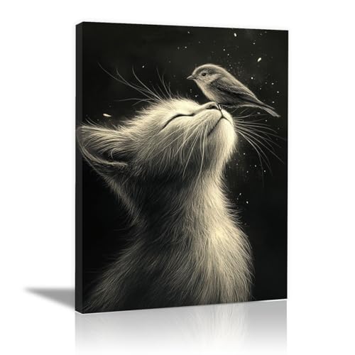 Toile animaux mignons pour décorer un bureau à domicile moderne