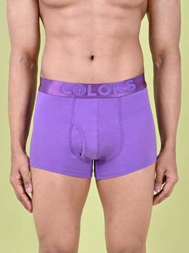 Image of Rupa Colors Pep Collection Trunk for Men, Cotton Blend, Anti Ride-Up, Snug Fit, Pack of 1