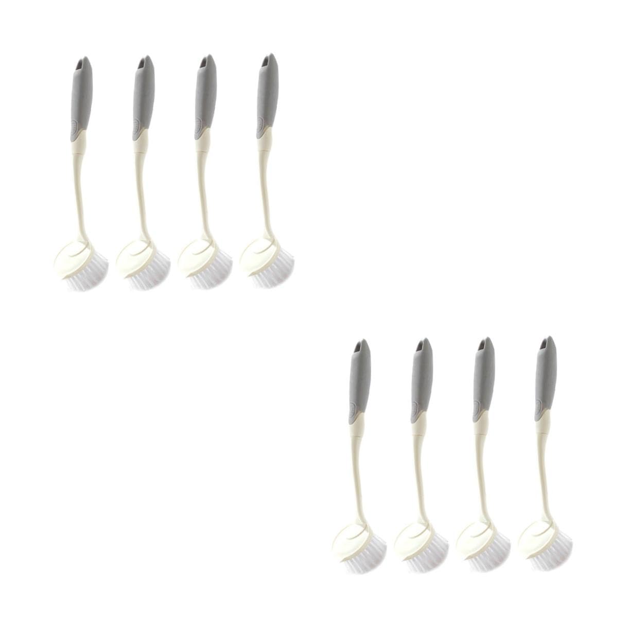 2 Sätze Teiliges Reinigungspinsel Mit Langem Griff Multifunktionale Küchenspülbürste Für Töpfe Pfannen Und Schwer Erreichbare Stellen 4 Stück * 2