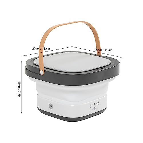 Máquina de Lavar Dobrável Portátil, 5min 10min Lavando Mini Lavadora de Balde Portátil 6min Desidrat