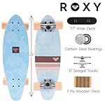 Roxy Mini Pintail Cruiser Skateboard for Girls – 25" Kids Skateboard for Ages 6-12, Durable 7-Ply Wood Deck, 60MM Soft Wheels, ABEC 3 Speed Bearings, Ideal for Beginners & Young Riders - Image 2