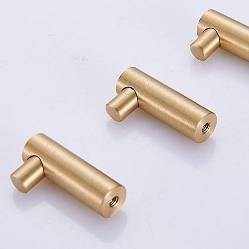 Yangqihome Pack Of 4, Gold Brass Decorative Wall Hooks Towel Hook, Coat Hook Hangers Wall Mounted (L-Shaped) #TOP2