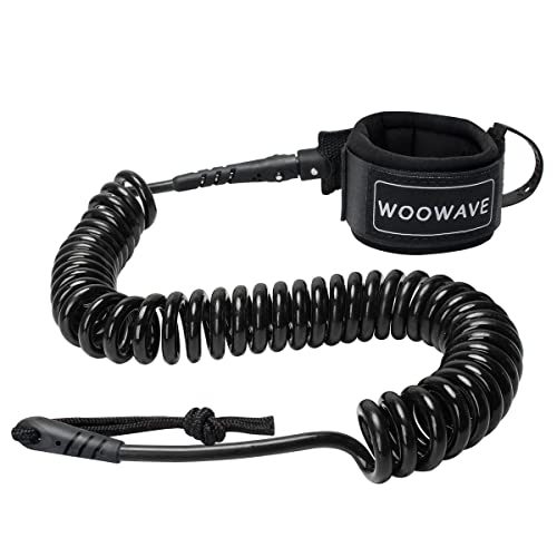WOOWAVE SUP Leash 11 Foot Coiled Stand Up Paddle Board