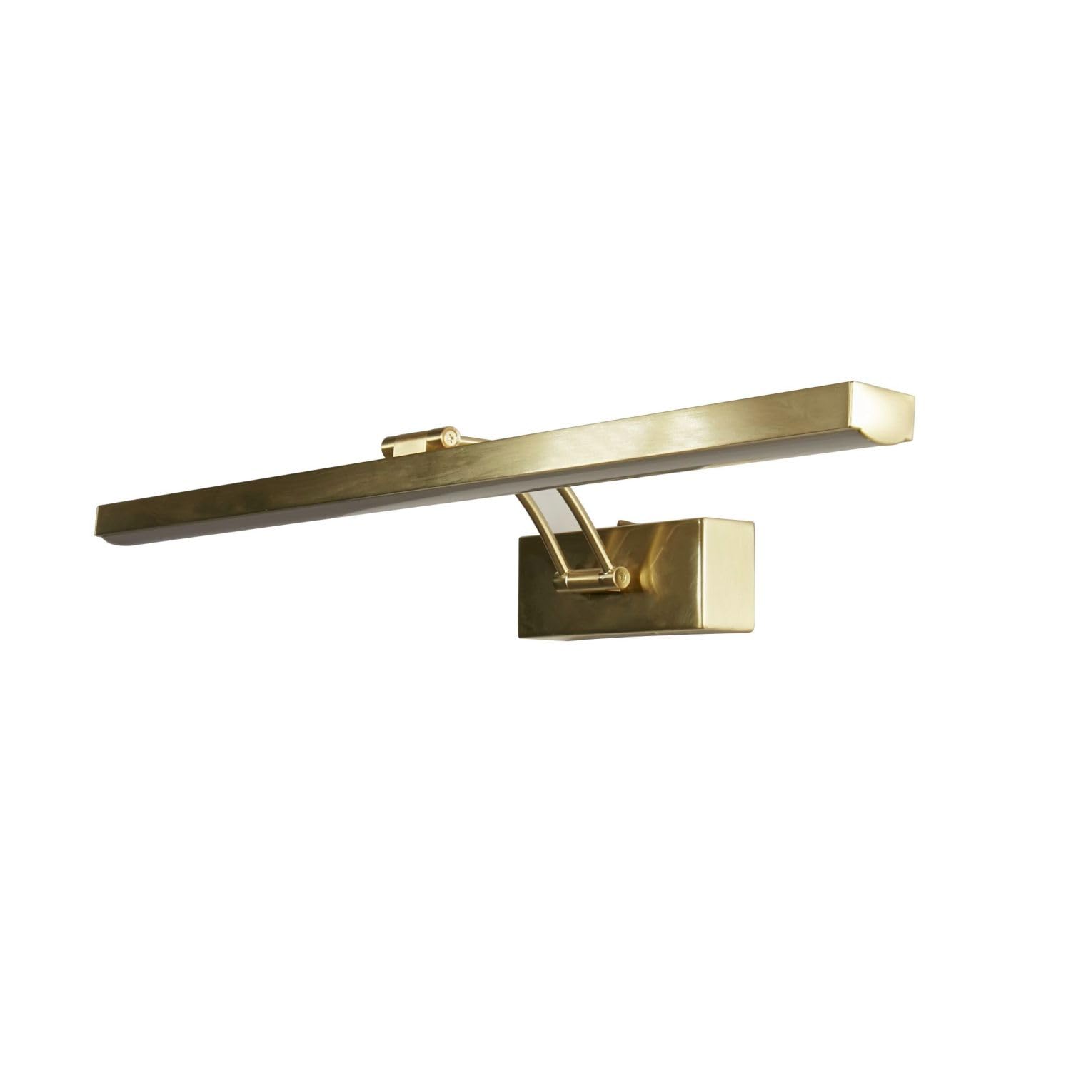 Lámpara cuadro LED con interruptor regulable W: 60,5 cm grande en latón 3000 K 809 lm aluminio Art Nouveau lámpara cuadro salón DAMIAN