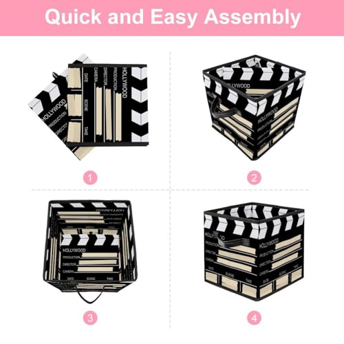Boîte de rangement pliable contre le désordre des jouets et vêtements de maison