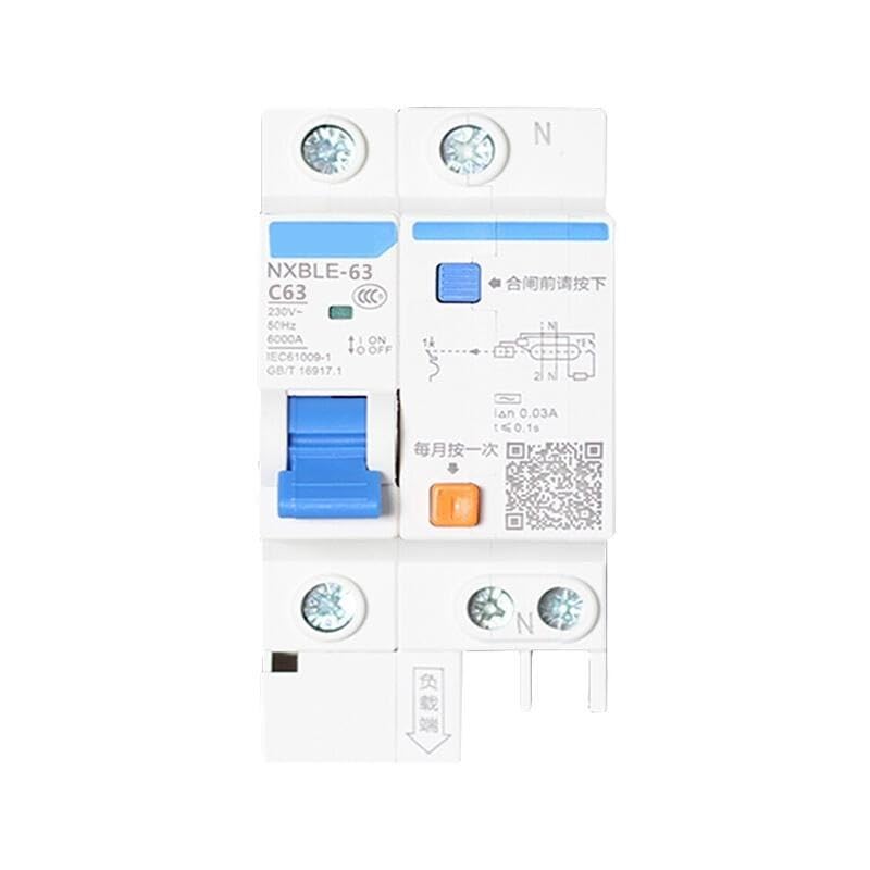 残留電流作動型遮断器; NXBLE-63 1P+N C63 100mA 6kA