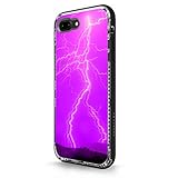 MightySkins Skin Compatible with LifeProof NËXT iPhone 8 Plus/iPhone 7 Plus - Purple Lightning | Protective, Durable, and Unique Vinyl Decal wrap Cover | Easy to Apply, Remove | Made in The USA