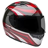 Bell Qualifier Full-Face Motorcycle Helmet (Gloss Conduit Charcoal/Candy Red - Medium)