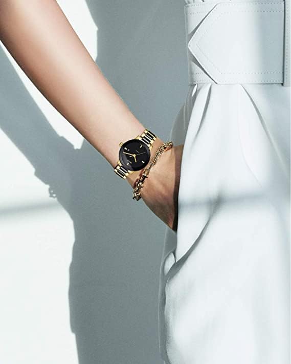 BINLUN Replacement Watch Band Stainless Steel Ceramic Watch Bracelet Polished Strap 12mm/14mm/16mm/18mm/20mm/22mm with Butterfly Buckle 6 Colors - Image 5