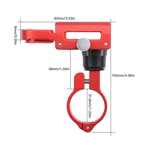 DECDEAL Suporte de telefone de bicicleta de alumínio 360 graus de rotação ajustável antiderrapante c