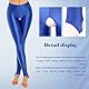 inlzdz Damen Glossy Leggings Ouvert-Strumpfhose Jeggings Offen Schritt Strümpfe Ouvert-Pantyhose Sexy Unterwäsche Erotik Dessous Reizwäsche C Schwarz L