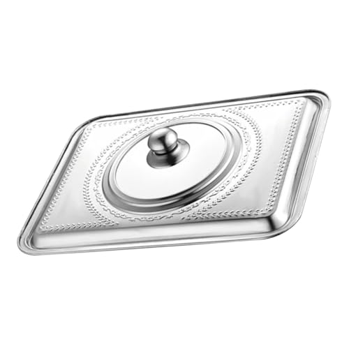 TOYZFRIENDY Protector Antisalpicaduras Cocina de Acero Inoxidable Tapa Rectangular Visible para Ollas y Bandejas Mantiene Calor y Salpicaduras de Aceite Hogar y Restaurante