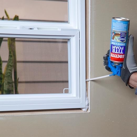 Image of Loctite Tite Foam Windows & Door PU sealant(White), Expanding Foam for windows and door gaps filling, keeps dust and pests aways, DIY dries fast, waterproof no shrinkage easy application, 340g*3