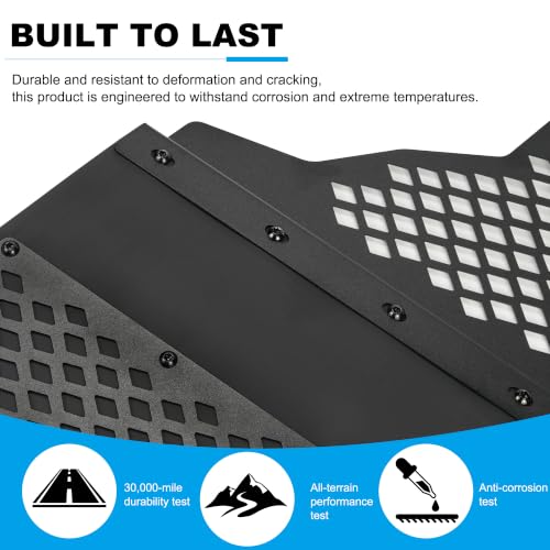 Image of Heavy Duty Mud Flaps, All-Weather Splash Guards, Built for Tough Protection, Universal Fit for Trucks SUVs & Vans, Off-Road & Daily Driving, 4PCS Front & Rear (Factory Black Look)