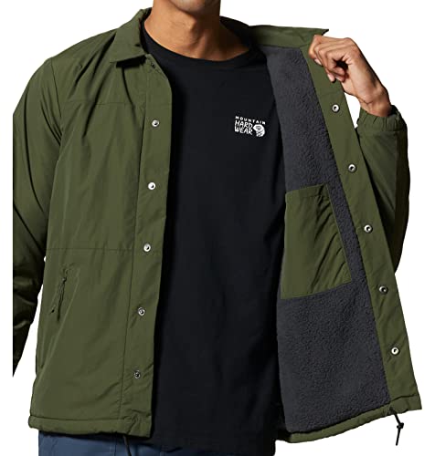 Image of Mountain Hardwear Men's HiCamp Shell Jacket for Hiking, Travel, Camping, and Everyday Wear