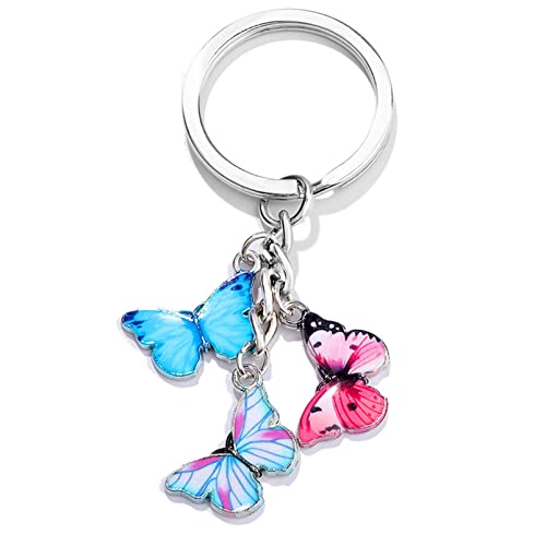 DAIHUI Pendentif Papillon Couleur Porte-clés Papillon Gland Sac Porte-clés Ornements Suspendus (Style 1) Taille unique