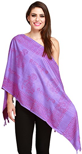 Dahlia-Purple Hare Rama Hare Krishna Prayer Scarf2