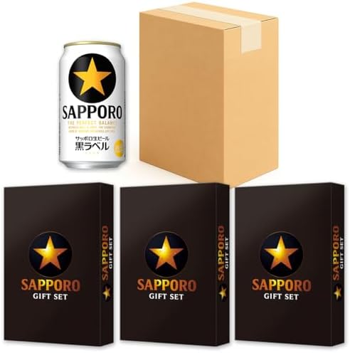 （06:00時点） 【賞味期限26年10月 ケース販売】 サッポロ 黒ラベル ギフトセット まとめ買い KS3D [350ml×10本・500ml×2本 3セット]
