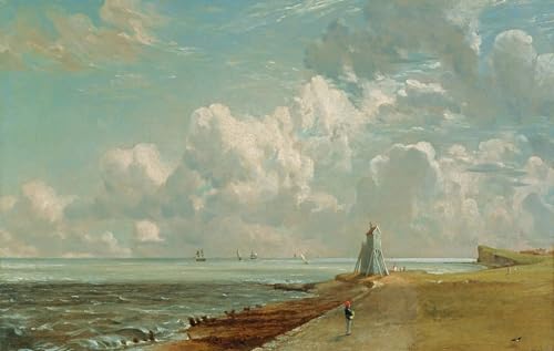 POSTERIIk Célèbre Moderne Mur Art Tableaux Posters Phare de Harwich le Bas et Beacon Hill par John Constable Paysage Toile Affiche Pour la Décoration Murale...