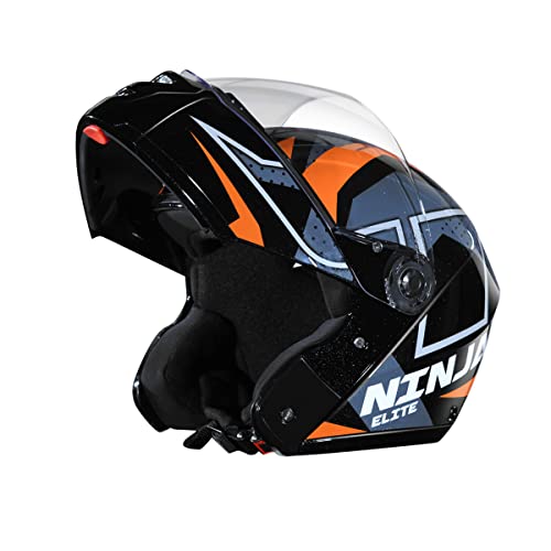Image of STUDDS Ninja Elite Super D6 FLIP-UP Full FACE Helmet N10 Black-L