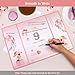 SumDirect Pink Happy Birthday Decorations - Birthday Guest Sign in Book,Birthday Signature Book 11.6X 8.5 Inch with Number Stickers for All Age Birthday Keepsake Gifts for Women, Girls