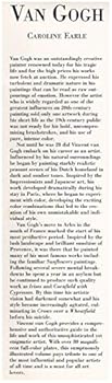 Hardcover Vincent Van Gogh Book
