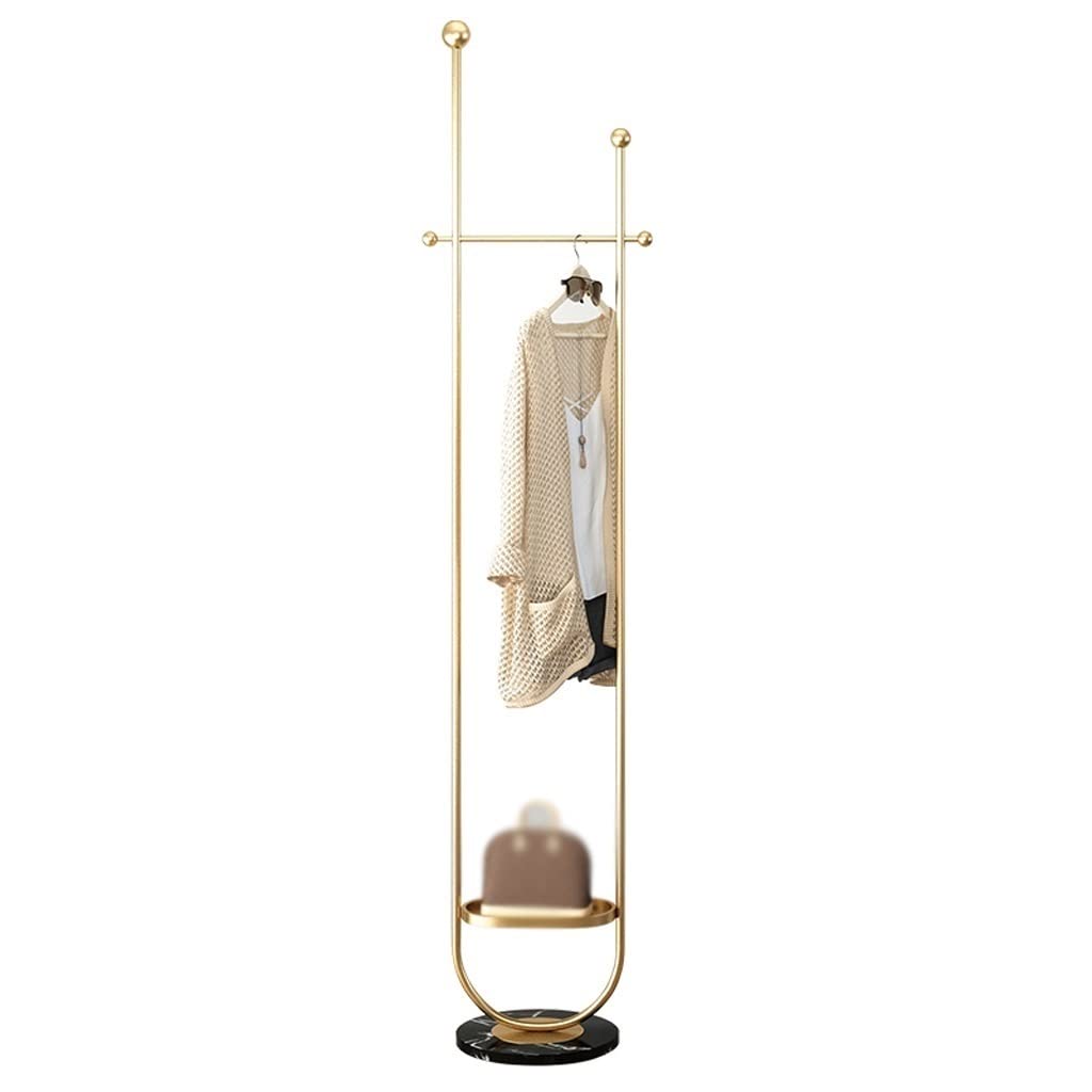Porte-manteau moderne stable avec base en marbre étendoir à linge créatif
